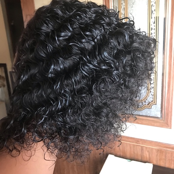 Curly bob wig main image 5